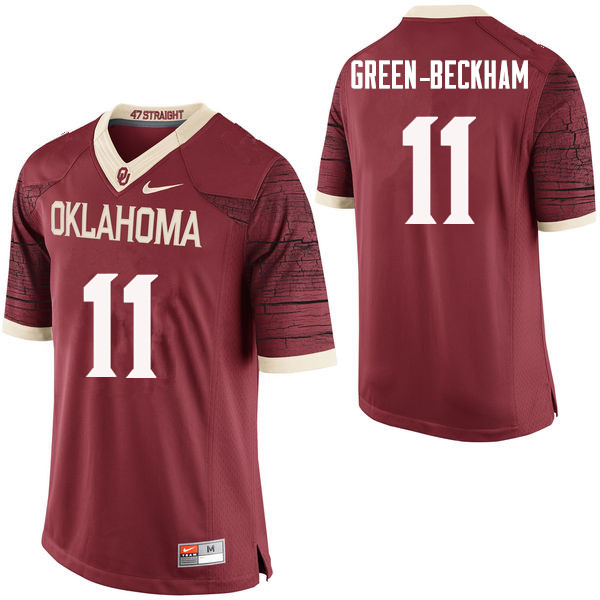 Men Oklahoma Sooners #11 Dorial Green-Beckham College Football Jerseys Limited-Crimson - Click Image to Close